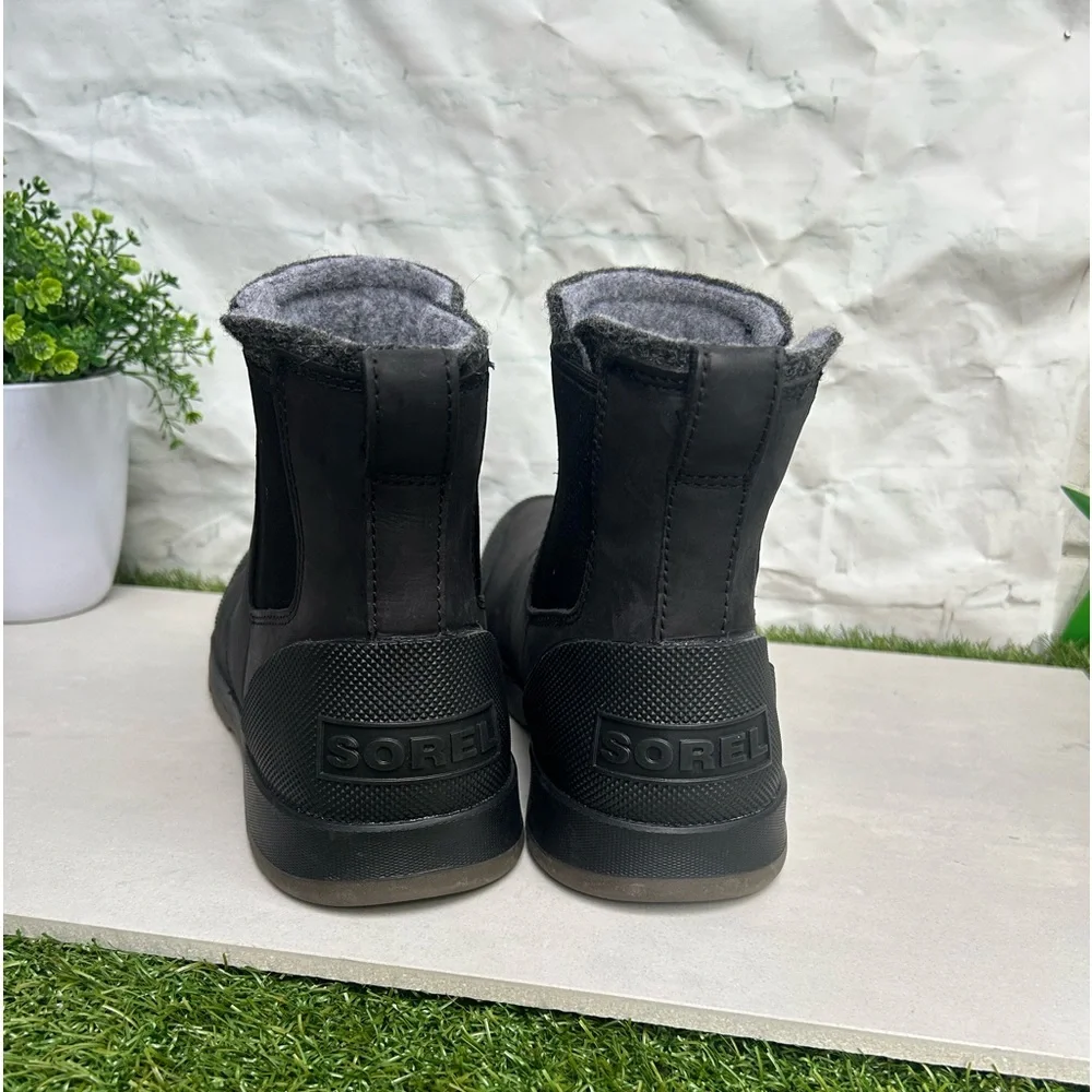 SOREL Ankeny II WP Leather Chelsea Boot black , men size 8.5 new